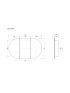 1200mm Oval Shape Matte White Finish Bathroom Mirror Cabinet Shaving Storage