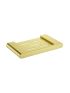 Cora Round Cornered Rectangle Soap Holder Brushed Gold