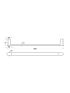 Flores Single Towel Rail 600mm Brushed Nickel