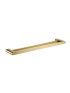 Flores Double Towel Rail 800mm Brushed Gold