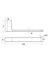 Flores Towel Bar Gun Metal