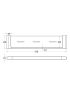 Flores Cosmetic Shelf Chrome