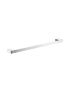 Ceram Single Towel Rail 800mm Brushed Nickel 