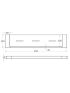 Ceram Cosmetic Shelf Brushed Gold 