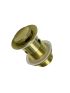 32mm Bathroom Brushed Gold Solid Brass Basin Pop Up Waste With Overflow