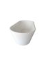 1500mm Freestanding Bathtub Oval Gloss White Acrylic No Overflow