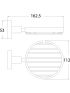 Otus Round Wire Soap Basket Soap Dish Matt Black