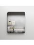 750mm (L) x 900mm (D) Metal Frame Mirror Matte Black Rectangle Framed Mirror