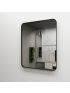 600mm (L) x 750mm (D) Metal Frame Mirror Matte Black Rectangle Framed Mirror