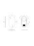 450mm (L) x 900mm (D) Back Lit Oval 3 color LED mirror Bathroom Makeup Smart Touch