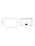 1200mm (L) x 800mm (D) Backlit Round Edge 3 Color Rectangle LED Mirror Bathroom Makeup