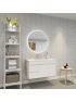 750mm 3 Color Round Backlit Bathroom LED Mirror Dustproof Smart Touch