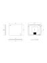 900mm (L) x 750mm (D) Round Edge 3 Color Rectangle Backlit Bathroom LED Mirror