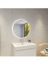 700mm 3 Color Round Backlit Bathroom LED Mirror Makeup Dustproof Smart Touch