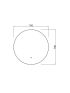 700mm 3 Color Round Backlit Bathroom LED Mirror Makeup Dustproof Smart Touch