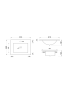 600x460mm Nana Gloss White Thin Edge Ceramic Top