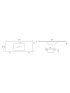 1200x460mm Nana Gloss White Thin Edge Ceramic Top