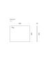 600x465x15mm White Marble Ceramic Stone Top Bench Top
