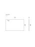 750x465x15mm White Marble Ceramic Stone Top Bench Top