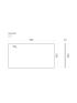 900x465x15mm White Marble Ceramic Stone Top Bench Top