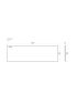 1500x465x15mm White Marble Ceramic Stone Top Bench Top