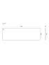 1500x465x20mm Quartz Stone Top Gloss White Marble Caesarstone Benchtop