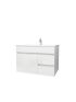 750mm Wall Hung MDF Gloss White Left/Right Drawers Bathroom Vanity Cabinet Only