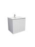 600mm Wall Hung Matte White Linear Surface Bathroom Vanity Cabinet Only