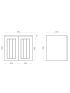 600mm Wall Hung Matte White Linear Surface Bathroom Vanity Cabinet Only