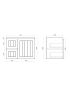 750mm Wall Hung Matte White Linear Surface Bathroom Cabinet With Left Hand Drawers Cabinet Only