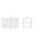 900mm Wall Hung Matte Black Linear Surface Bathroom Cabinet With Left Hand Drawers Cabinet Only
