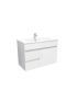 750mm Wall Hung PVC Gloss White Left/Right Drawers Bathroom Vanity Cabinet Only  