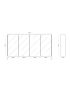 1500mm Pencil Edge Shaving Cabinet Matte White Finish PVC Vacuum Filmed Cabinet Only
