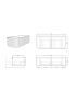 1200mm Bottega Oak Wall Hung Bathroom Vanity with Curved Edge and V-Grooved Design MDF Cabinet Only