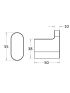 Flores Robe Hook Brushed Nickel