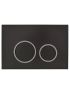 Access Plate - Round Button Black
