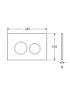 Access Plate - Round Button Black