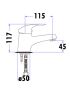 Ruby Basin Mixer Chrome