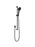 Cora Round Sliding Shower Set Matte Black