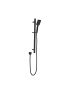 Eden Square Sliding Shower Set Matte Black