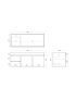1200MM Dark Oak MDF Bathroom Vanity Left Drawers Wall Hung Cabinet Only