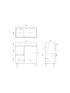 750MM White Oak MDF Bathroom Vanity Left Drawers Free Standing Cabinet Only