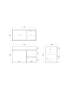 750MM White Oak MDF Bathroom Vanity Right Drawers Wall Hung Cabinet Only