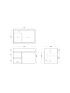 750MM Dark Oak MDF Bathroom Vanity Left Drawers Wall Hung Cabinet Only