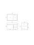 750MM White Oak MDF Bathroom Vanity Right Drawers Wall Hung Cabinet Only