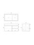 900MM Dark Grey MDF Bathroom Vanity Right Drawers Wall Hung Cabinet Only