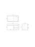 900MM Dark Oak MDF Bathroom Vanity Right Drawers Wall Hung Cabinet Only