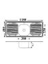 Single Bowl & Double Drainer Kitchen Sink 1180 x 480mm