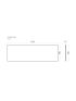 1202x390x15mm White Marble Ceramic Stone Top Matte Finish Bench Top