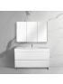 1200mm Freestanding With Legs Bathroom Vanity Matte White Finish High density Cabinet Only with 2 PAC finish
